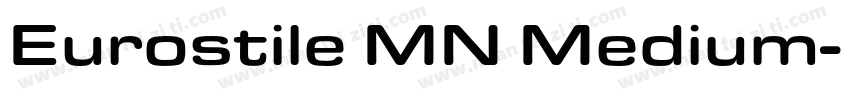 Eurostile MN Medium字体转换